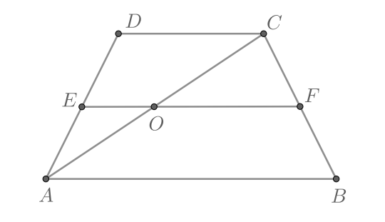 Трапеция с диагональю